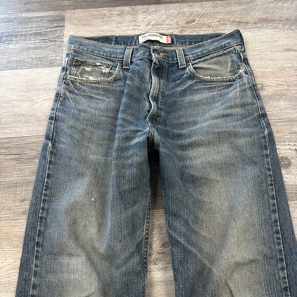 Vintage Y2k Levis 550 Red Tab‎ Womens 34x31 Blue Relaxed Tapered Denim Jeans - Picture 2 of 15